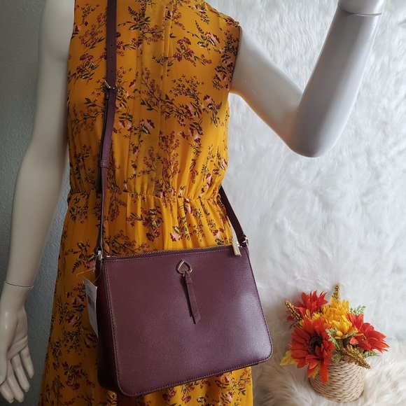 kate spade adel medium top zip crossbody - Picture 4 of 4